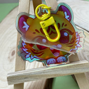 Custom rainbow acrylic keychains