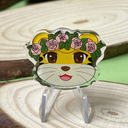 Custom acrylic pins W/O epoxy