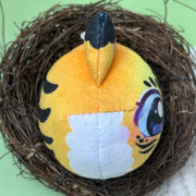 Custom 7.5cm plush ball charms