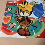 CUSTOM 100% COTTON SQUARE TOWEL Personalized Full Color Print