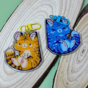 Custom Sided Magnet Acrylic Keychains