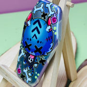 Custom Spot Holo Coffin Shape Button Pins