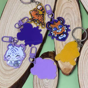 Custom Solid Color Acrylic Keychains