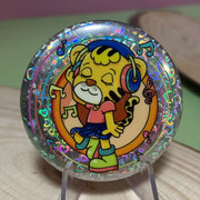 Custom Round Shape Spot-holo Base Button Pins