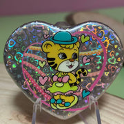 Custom Shaped Spot-holo Base Button Pins