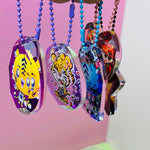 Sparkly gem acrylic keychains for backpack & gift decoration
