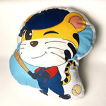 custom soft short plush shaped throw pillow without stuffing on white background