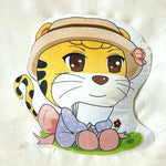 custom soft short plush shaped throw pillow without stuffing on white background