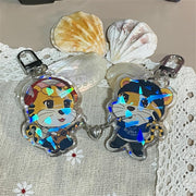 Custom heart/ball shape magnet acrylic keychains