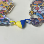 Custom heart/ball shape magnet acrylic keychains