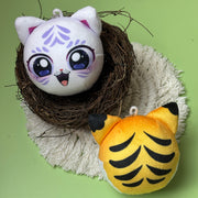 Custom 7.5cm plush ball charms