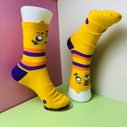 Custom Shaped Cuff Cotton Socks