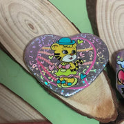 Custom Shaped Spot-holo Base Button Pins