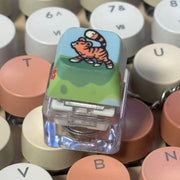 Custom Keycap Keychains with LED Lighting