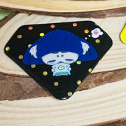 Custom Shaped Spot-holo Base Button Pins