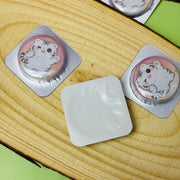 Custom 25mm Button Pins With Aluminum Foil Packing