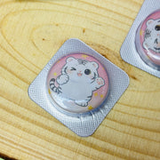 Custom 25mm Button Pins With Aluminum Foil Packing