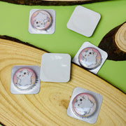 Custom 25mm Button Pins With Aluminum Foil Packing