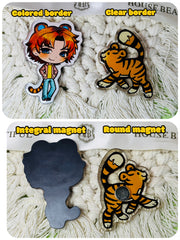 Custom acrylic fridge magnets