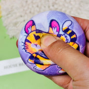 Custom Silicone-filled Jelly-like Plush Button Pins