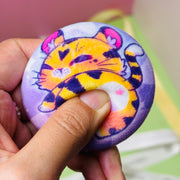 Custom Silicone-filled Jelly-like Plush Button Pins