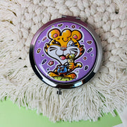 Custom Round Double Sided Compact Pocket Mirror