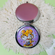 Custom Round Double Sided Compact Pocket Mirror