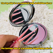 Custom Round Double Sided Compact Pocket Mirror