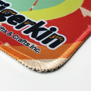 Custom rectangle mouse pads with overlock edge