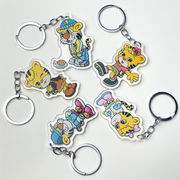 Custom clear acrylic keychains