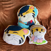 Custom soft short plush shaped throw pillow-without stuffing