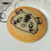 Custom 58mm Round Shape Plush Button Pins